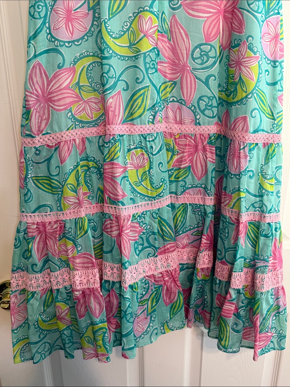 Lilly Pulitzer Jacinda Midi Dress in Lazy Paisley Print - Picture 9 of 14